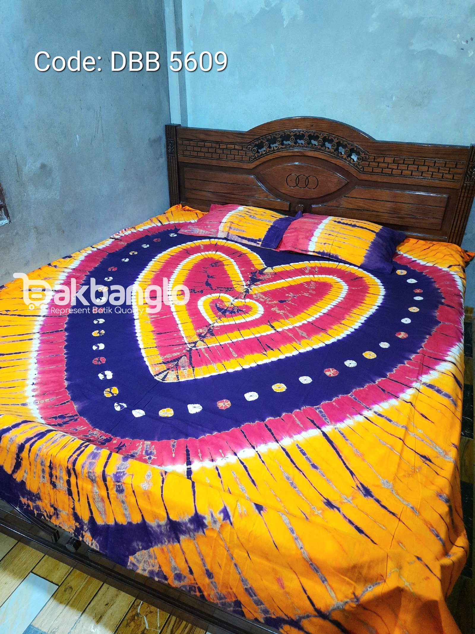 New Love Design Tie dye batik  bedsheet Collection in Dakbanglo